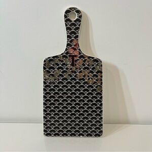 Anthropologie ELIZA TILE  Monogram Initial T Cheese Cutting Board Stoneware